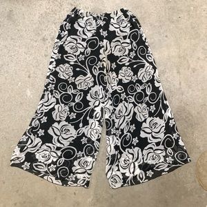 Printed palazzo pants